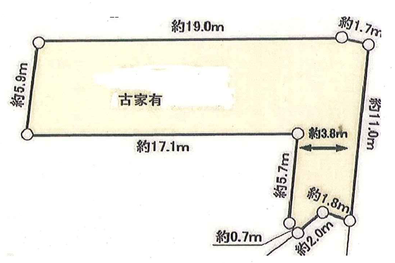 売地 古淵駅   土地面積 143.44㎡